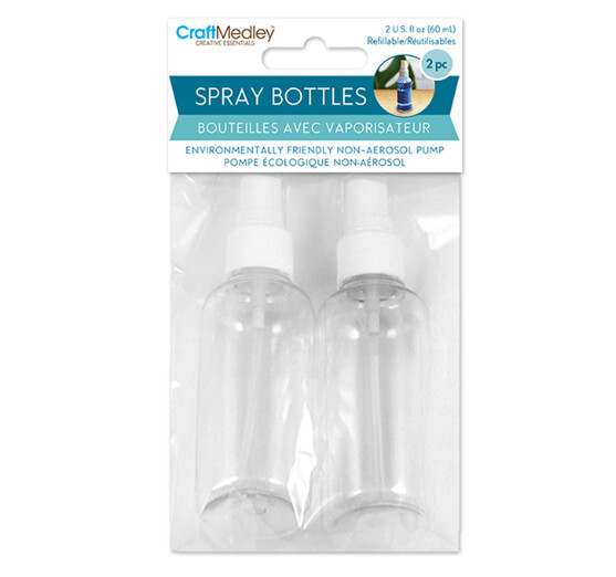 2pc 2oz Plastic Pump Spray Bottles