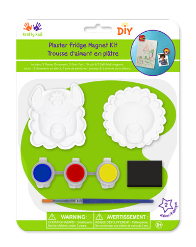 2pc Plaster Fridge Magnet Painting Kit 2pc Plaster Fridge Magnet Painting Kit