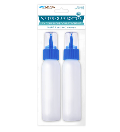 2pc 2oz Writer Bottles White/Blue