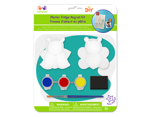 2pc Plaster Fridge Magnet Painting Set 2pc Plaster Fridge Magnet Painting Set