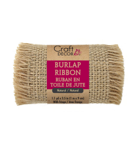 3.5&quot;x1yd Burlap Trim