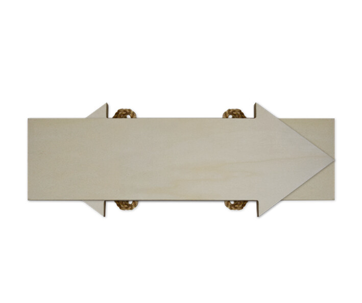 4&quot;x5.5&quot; DIY 3 Wood Arrow Hanging Plaque