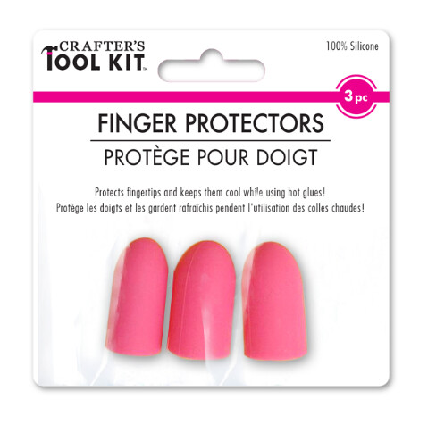 3pc Non-Stick Silicone Finger Protectors Pink