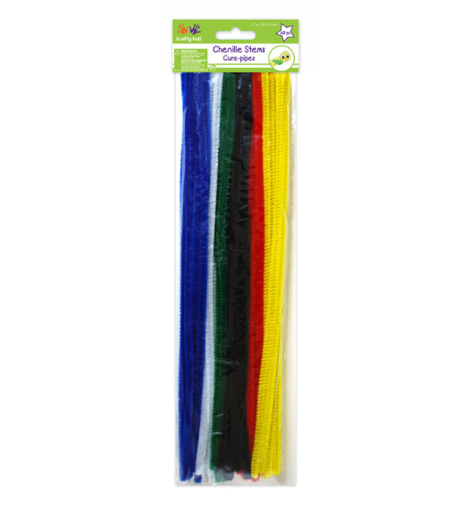 40pc 12&quot; 6mm Chenille Stems Multi