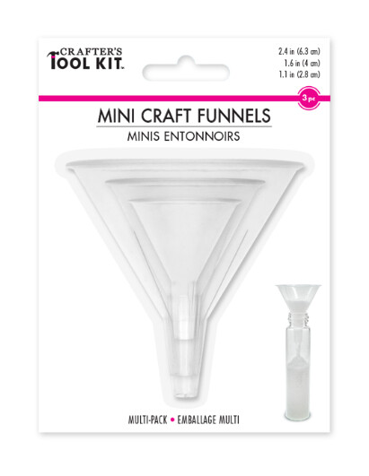 3pc Mini Funnels Clear (2.4&quot;, 1.6&quot;, 1.1&quot;)