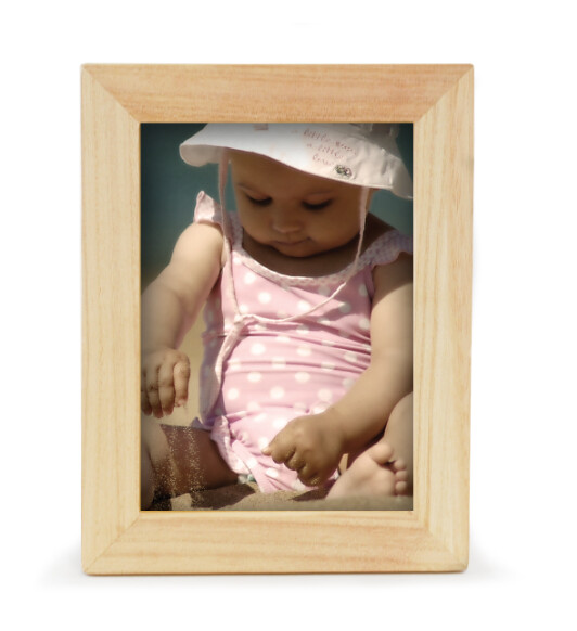 5&quot;x7&quot; 1.5&quot; Deep Wood Memory Photo Box Natural