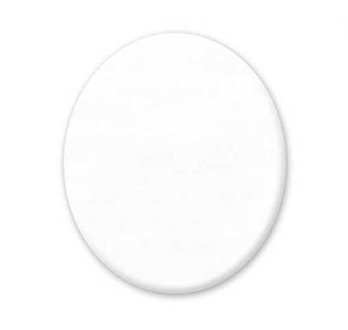 9"x12" Primed Back-Stapled Stretched Oval Canvas