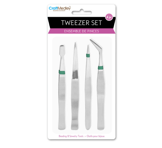 4pc Tweezer Set