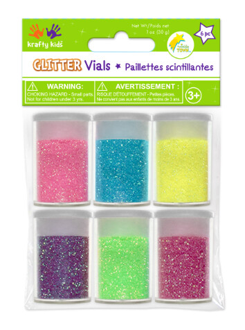 6pc 30gr Glitter Neon Multi