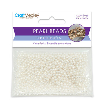 850pc 3mm Pearl Beads Ivory