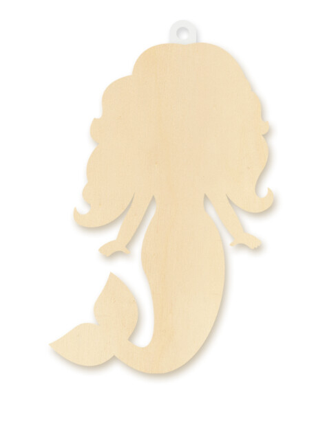 5.5&quot;x8.5&quot; Wooden Mermaid