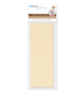 6pc 1.6&quot;x4.5&quot; Plywood Slats