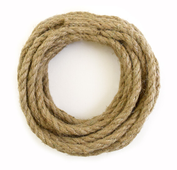 6mm x 4.5m Jute Nautical Rope Natural