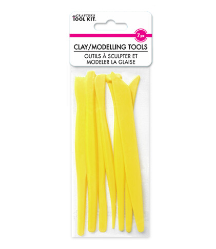 7pc Clay Sculpting/Modeling Tools Yellow 7pc Clay Sculpting/Modeling Tools Yellow