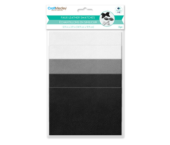 5pc 5.9&quot;x3.9&quot; Faux Leather Classic