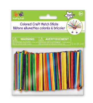 750pc 2&quot; Craft Match Sticks Multi