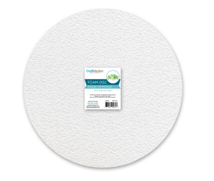 8&quot;x1&quot; Polyfoam Disc White