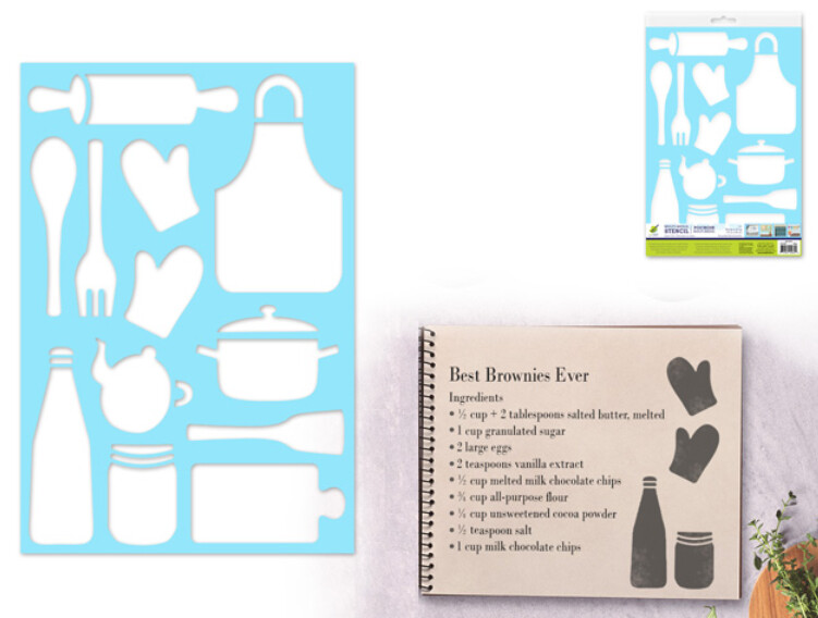 7.5"x11" Meal Prep Stencil