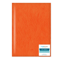 9&quot;x12&quot; Felt Sheet Orange