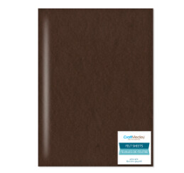 9&quot;x12&quot; Felt Sheet Dark Brown