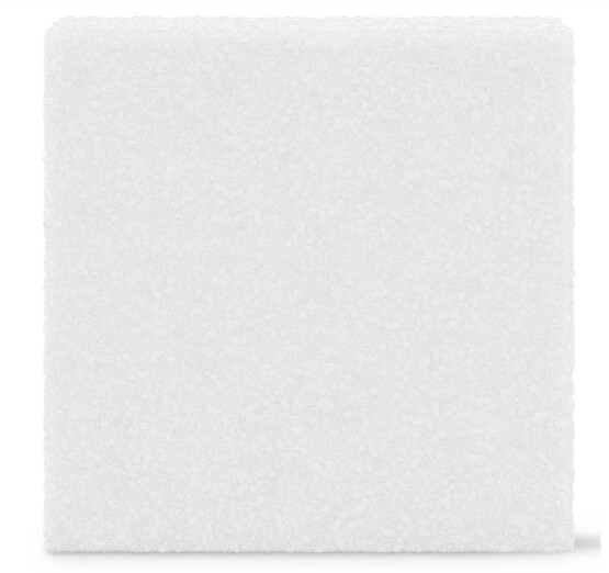 3&quot; Styrofoam Cube White