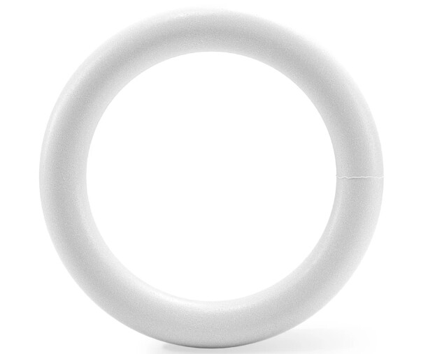 16&quot; Extruded Styrofoam Wreath White