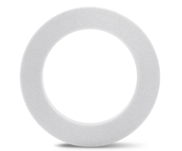 12&quot; Beveled Styrofoam Wreath White