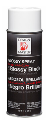 Design Master 12oz Spray Paint Glossy Black