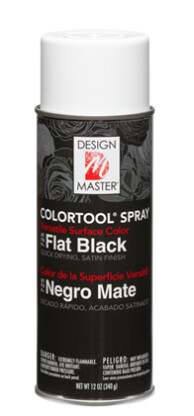 Design Master 12oz Spray Paint Flat Black