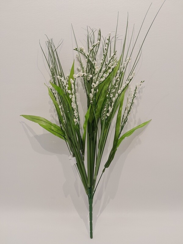 24&quot; Filler Grass Bush x12 White