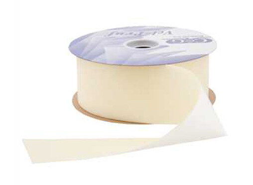 1.5&quot;x25yd Velvet Ribbon Ivory