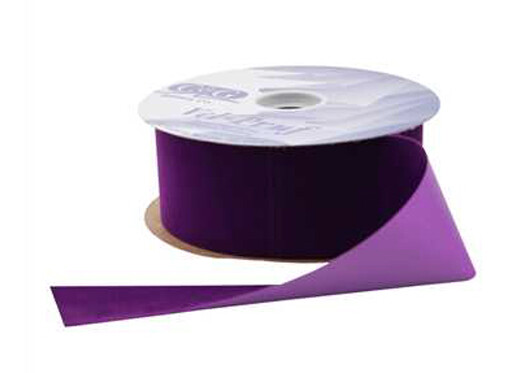 1.5&quot;x25yd Velvet Ribbon Purple