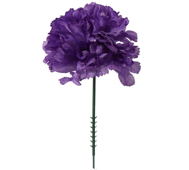 7&quot; Carnation Pick w/3.5&quot; Head Purple