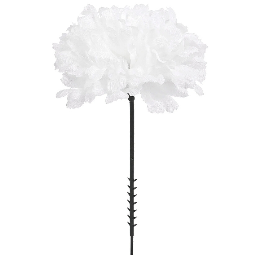 7&quot; Carnation Pick w/3.5&quot; Head White