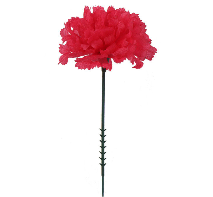 7&quot; Carnation Pick w/3.5&quot; Head Fuchsia