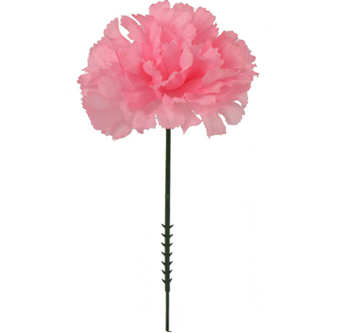 7&quot; Carnation Pick w/3.5&quot; Head Pink