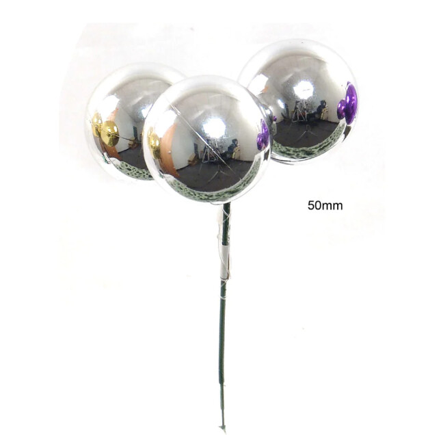 50mm Ball Pick x3 Silver