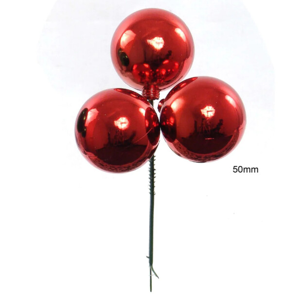 50mm Ball Pick x3 Red