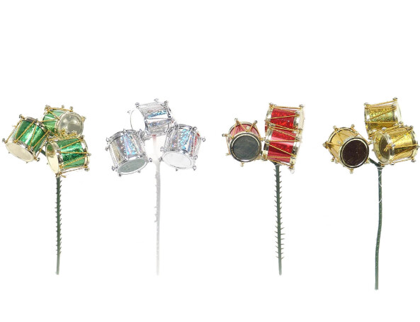 6.5&quot; Glitter Drum Pick x3 Assorted