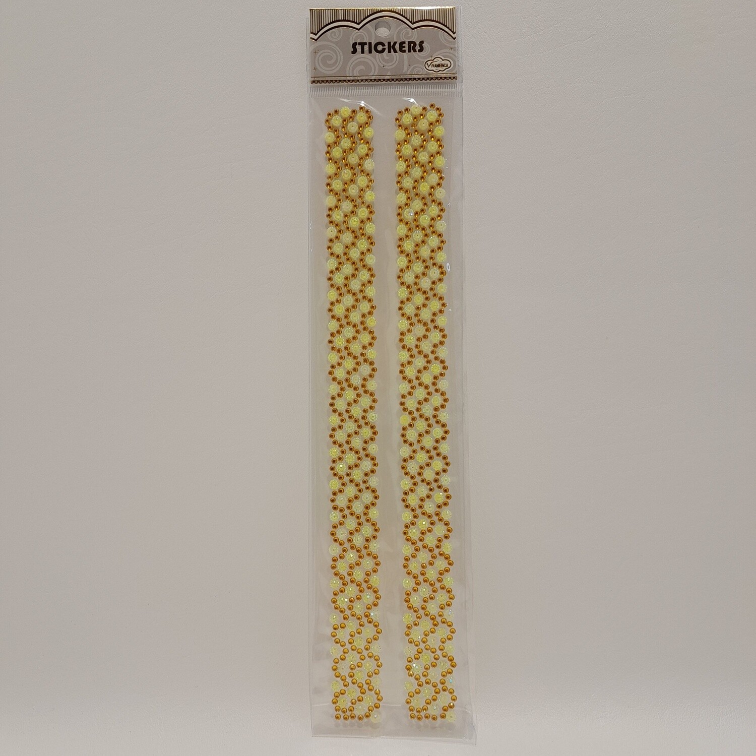 Adhesive Back Rhinestones Amber