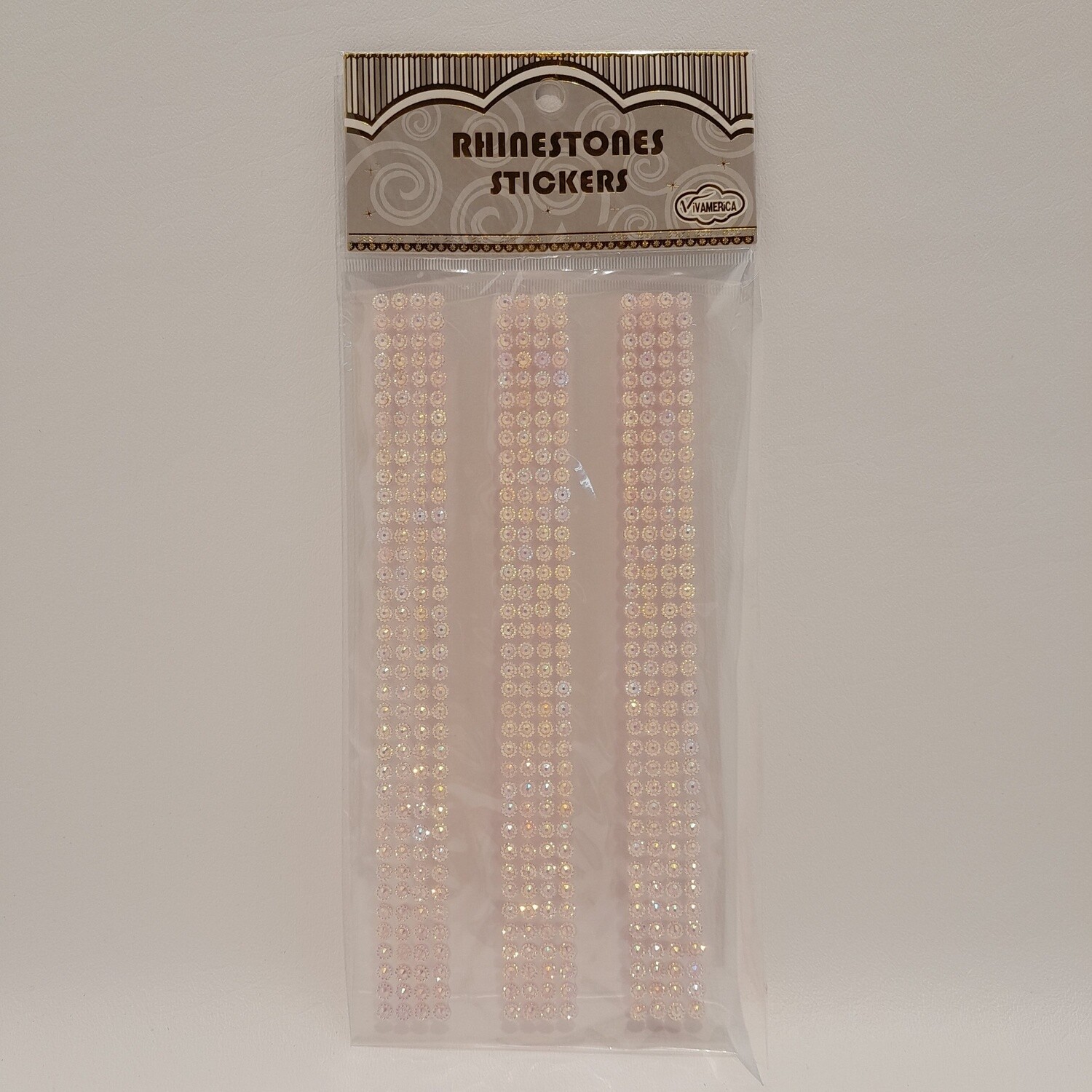 Adhesive Back Rhinestone Stickers Pink
