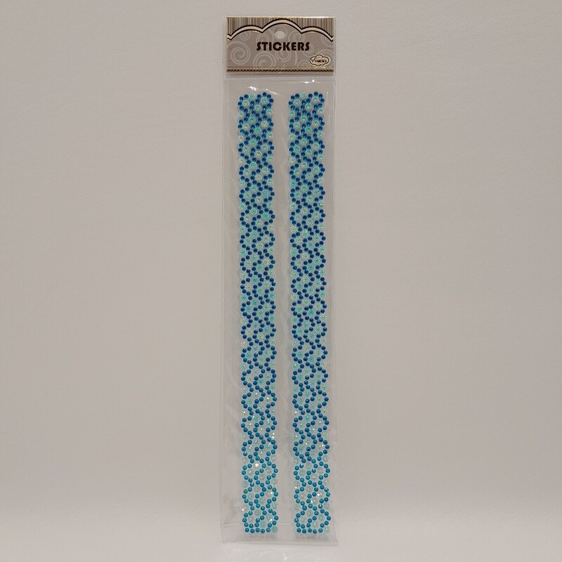 Adhesive Back Rhinestones Aqua