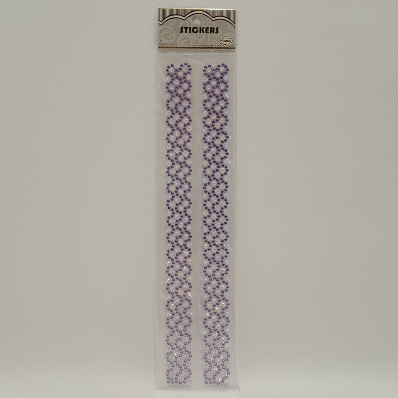 Adhesive Back Rhinestones Lavender