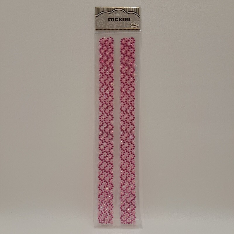 Adhesive Back Rhinestones Fuchsia