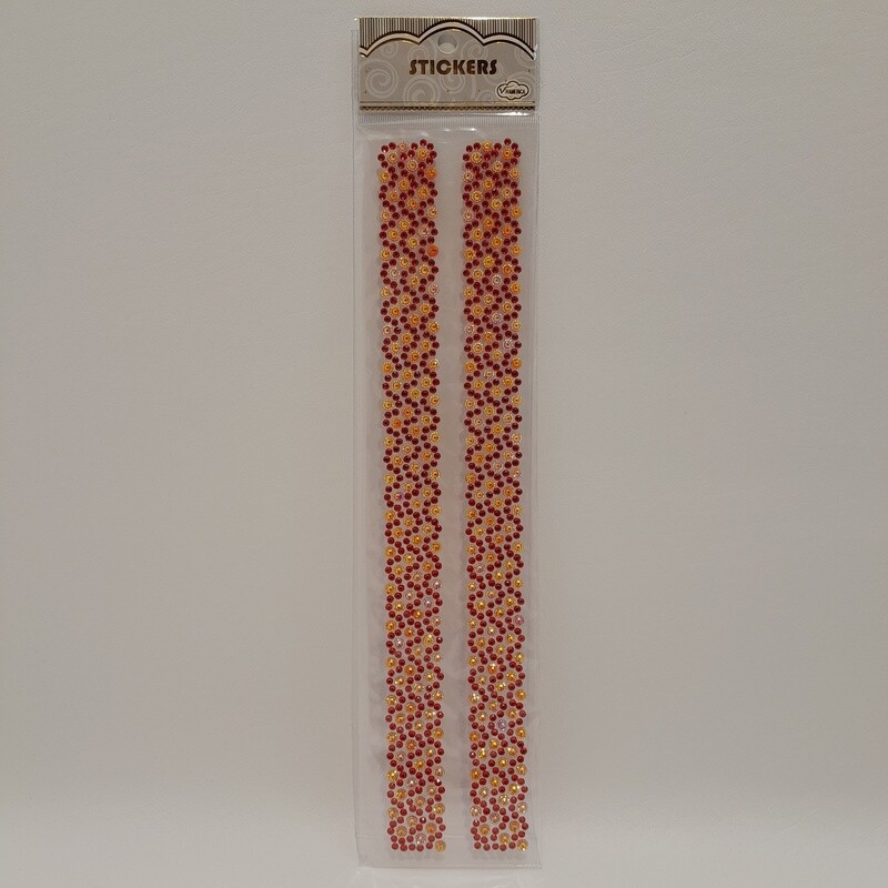 Adhesive Back Rhinestones Red