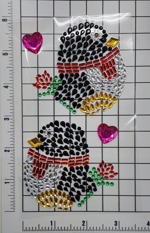 Adhesive Back Rhinestone Penguins