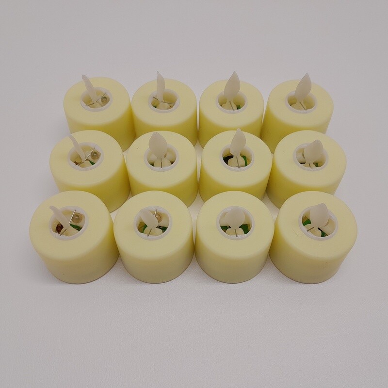 12pc 1.5&quot; Led Swinging Candle Ivory