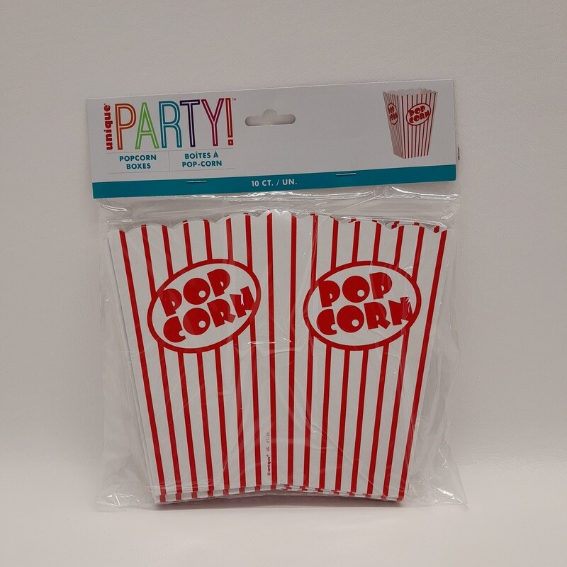 10pc 4&quot;x4&quot;x6&quot; Popcorn Boxes