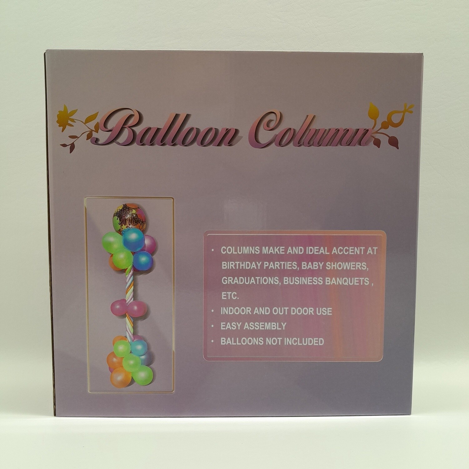 72&quot; Balloon Column w/12.5&quot; Base
