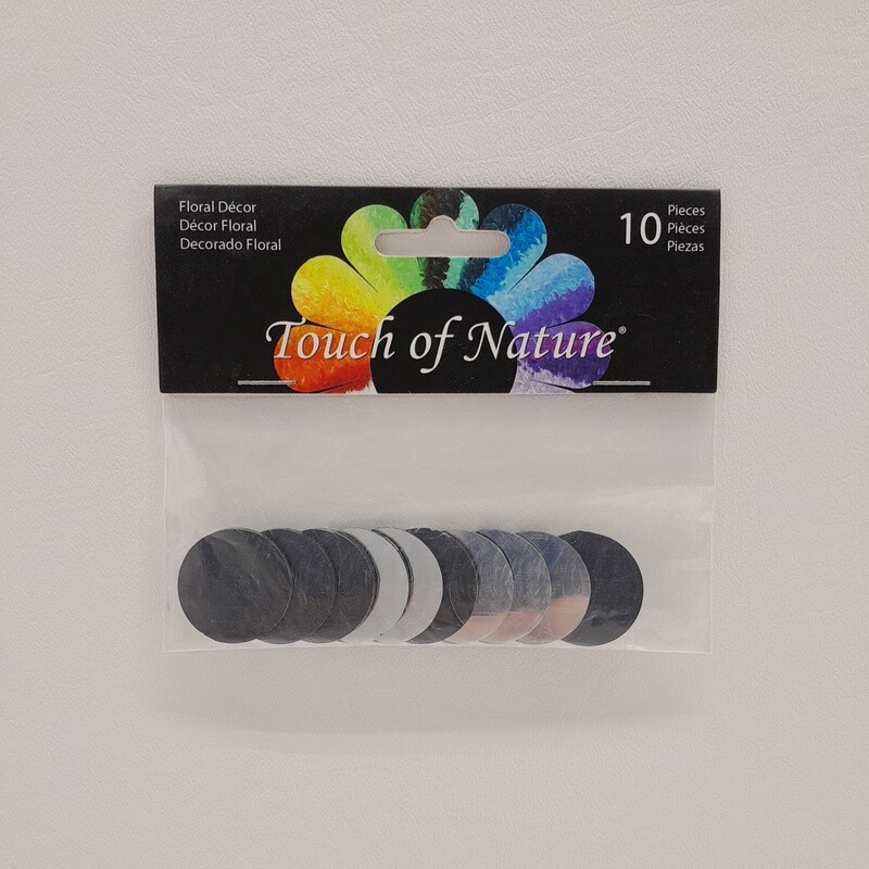 10pc 1&quot; Round Mirrors (Glass)